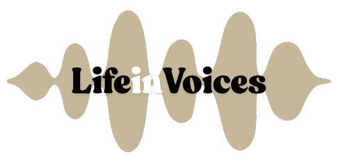 Life in Voices Logo Life in Voices logo - voice memory and storytelling service